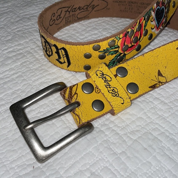 ED HARDY Embroidered Belt - Picture 6 of 10